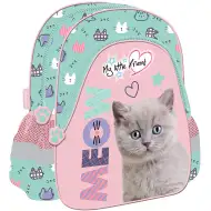 Můj malý přítel Fluffy Kitty dětský batůžek s kočičkou 28x25 cm