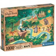 Mapa příběhu Knihy džunglí puzzle 1000 dílků - Clementoni