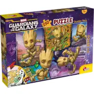 Marvel Groot 2 v 1, 250dílné puzzle a omalovánka, 50x35 cm – Lisciani