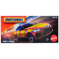 Matchbox: BMW i4 Police autíčko v papírové krabičce, v měřítku 1:64 - Mattel