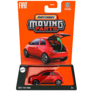 Matchbox: Moving Parts - Otevírací autíčko 2021 Fiat 500E 1/64 - Mattel