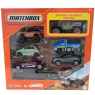 Matchbox: Sada 8 autíček s exkluzivním vozidlem GHE-O Rescue – Mattel