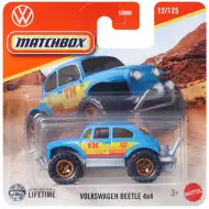 Matchbox: Volkswagen Beetle 4x4 modré autíčko 1/64 - Mattel
