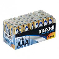 Maxell: Alkalická tužková baterie 1.5V AAA LR03 32ks v blistrovém balení