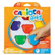 Medvídkové tužky Baby Teddy 6 ks - Carioca