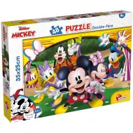 Mickey Mouse 2 v 1, 48dílné puzzle a omalovánka 35x25 cm – Lisciani