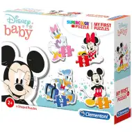 Mickey Mouse 4 v 1 Supercolor tvarové puzzle - Clementoni