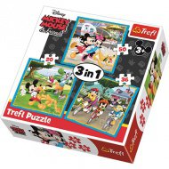 Mickey Mouse a jeho přátelé 3 v 1 puzzle - Trefl