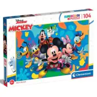 Mickey Mouse a jeho přátelé Supercolor puzzle 104 dílků - Clementoni