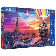 Mickey a Minnie v Paříži 1000dílné prémiové puzzle plus kvality - Trefl
