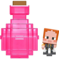 Minecraft Reveal minifigurka v růžové krabičce - Mattel