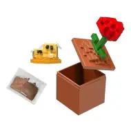 Minecraft Reveal minifigurka v úložném boxu - Vlčí mák - Mattel