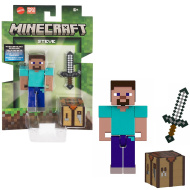 Minecraft: Sada figure postavy Steve - Mattel