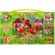 Mini pohádková kostka s farmářskými zvířaty, 6 kusů