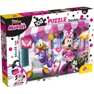 Minnie Mouse 2 v 1 108dílné puzzle a omalovánka 50x35 cm - Lisciani