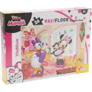 Minnie Mouse 2 v 1 maxi 24dílné puzzle a omalovánka 70x50 cm - Lisciani