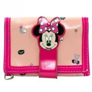 Minnie Mouse broskvově růžová skládací peněženka 13x8x26cm