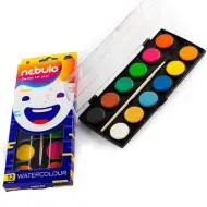 Mlhovadlo: Sada 12 barevných akvarelů s kotouči o průměru 28 mm