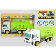 Model nákladního auta na přepravu recyklovaného odpadu se světlem, délka 37 cm.