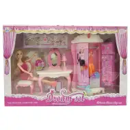 Módní panenka s šatníkem a doplňky