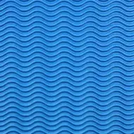 Modrá dekorace 3D vlnitá lepenka B2 50x70cm 1ks