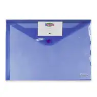 Modrá průhledná dokumentová složka A4