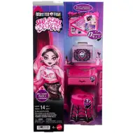 Monster High Péče o děsivost Draculaura panenka s doplňky – Mattel