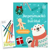 Móra: Lední medvěd a jeho přátelé omalovánky s barevnými tužkami