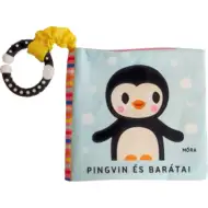 Móra: Pingvin a jeho přátelé šustící textilní kniha s kousátkem