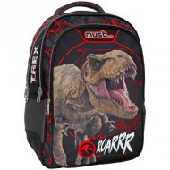 Musí: Jurassic World T-rex zaoblený ergonomický školní batoh 33x18x43cm