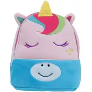 Must... Růžový plyšový batůžek jednorožec pro mateřskou školu 27x7x24 cm