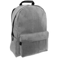 Must: Šedý Monochrome Jeans školní batoh, batoh 32x17x42cm