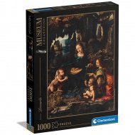 Muzejní sbírka: Leonardo da Vinci - Panna skály puzzle 1000 dílků - Clementoni