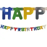 Narozeninový řetěz – v kovových barvách