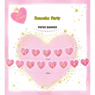 Narozeninový banner „Happy Birthday“ s motivem Malé princezny