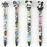 Nebulo: Gelové pero s mazatelným inkoustem a motivem pandy, s tlačítkem, různé varianty, 1 ks