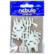 Nebulo: Kartonové dekorace čertů, sada 6 kusů