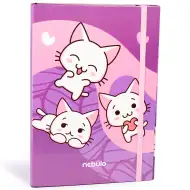 Nebulo: Krabice na sešity ve formátu A4 s kočičím motivem