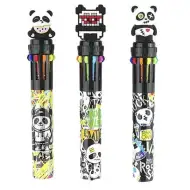 Nebulo: Kuličkové pero s 10 barvami, design Panda, různé druhy, 1 ks
