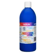 Nebulo: Modrá tekutá tempera v 500ml lahvi