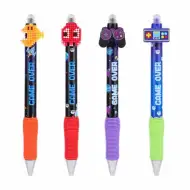 Nebulo: Pixel Gamer gumovací gelové pero s tlačítkem, různé druhy, 1 ks