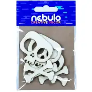 Nebulo: Sada 6 kartonových dekorací lebek