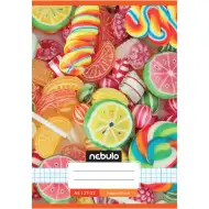 Nebulo: Sešit s cukrovinkovým vzorem a kostkovaným potiskem 27-32 A/5