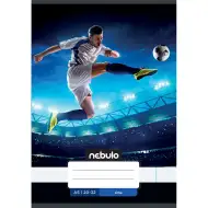 Nebulo: Sešit s hladkým povrchem A5, 20-32 stránek, s motivem fotbalisty