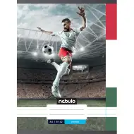 Nebulo: Sešit s linkami, sešit na fotbal HUN motiv, 81-32 A/4