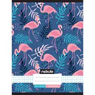 Nebulo: Sešit s motivem plameňáka na čtverečkovaném papíře 87-32 A/4