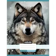 Nebulo: Sešit s motivem vlka, čtverečkovaný, sešívaný, 87-32 A/4