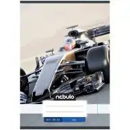 Nebulo: Sešit s motivem závodního auta, sešvovaný, čistý, 20-32 listů, formát A5