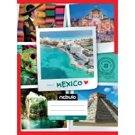 Nebulo: Sešit sešívaný hladký s mexickým vzorem 80-32 A/4