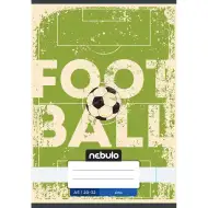 Nebulo: Sešit sponkovaný hladký A5 20-32 Stylový vzor - Fotbal